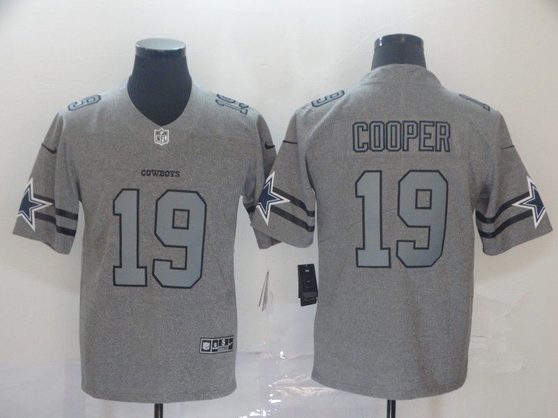 Men Dallas cowboys #19 Cooper Grey Retro Nike NFL Jerseys->baltimore ravens->NFL Jersey